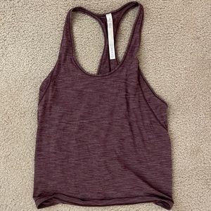 Lululemon Trail Bound Tank Top Heathered Dark Adobe